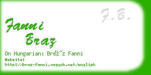 fanni braz business card